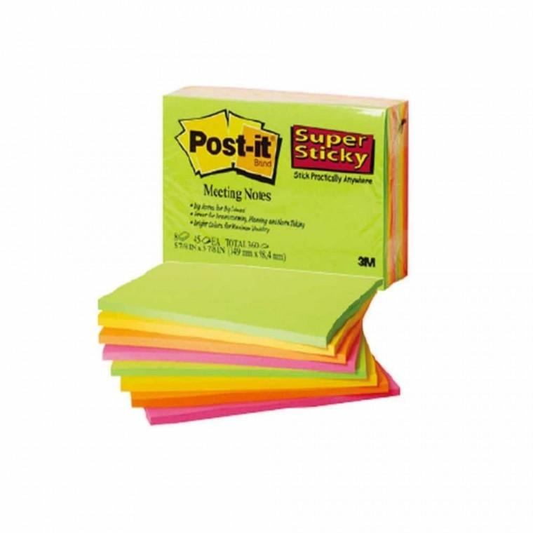 포스트잇 슈퍼스티키 미팅 노트 메모지꽂이 접착식메모지 POST-IT