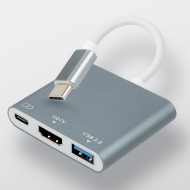 C타입 HDMI 멀티 미러링 포트 보조 충전 컨버터