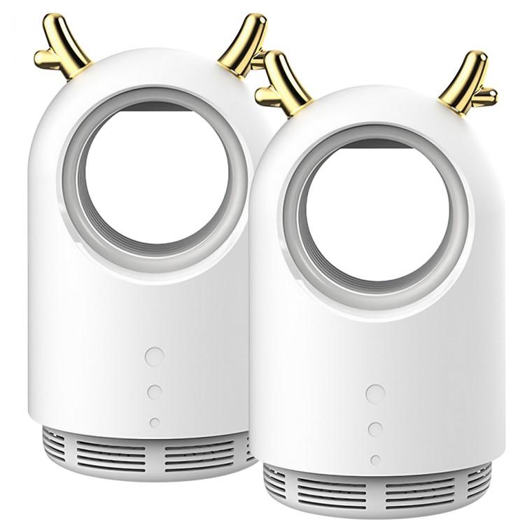 1+1 저소음 벌레 포충기 해충 모기 퇴치 LED 트랩 포집기