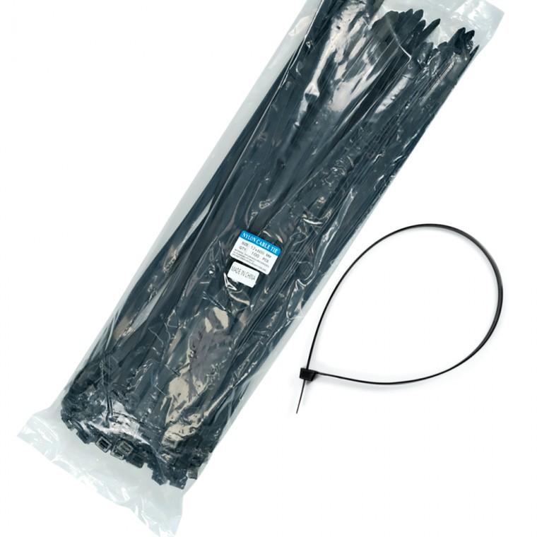 Kimspp 케이블타이 블랙 12x600mm 약100개 전선 배선정리 케이블밴드 타이밴드
