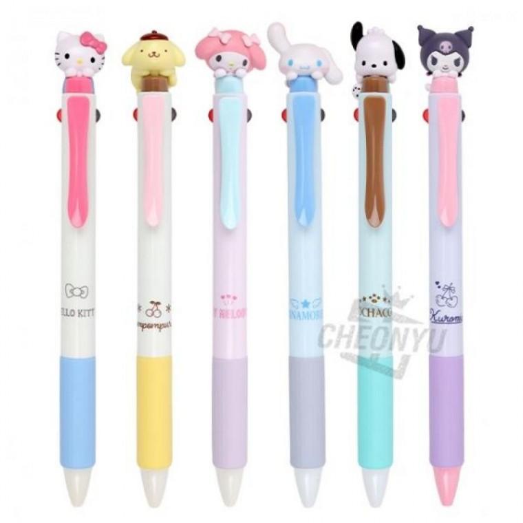 피규어 2색 볼펜 0.5mm 문구용