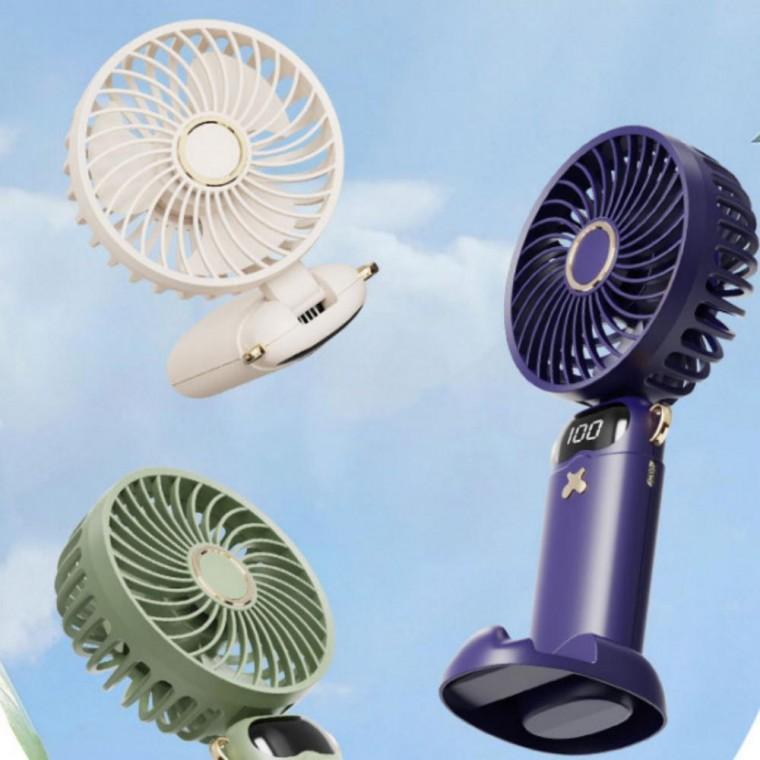 LED 손선풍기 6단 목걸이 선풍기 핸디 손풍기 휴대용