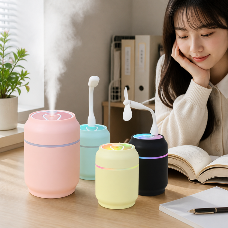책상용 소형 초음파 가습기 저소음 USB 사무실용 미니 제품