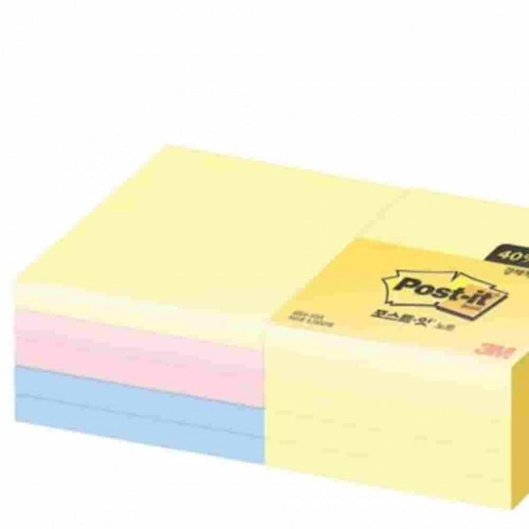 포스트잇 노트 10A 알뜰팩 76x76mm 스티커메모지 점착메모지 메모패드 점착식메모지