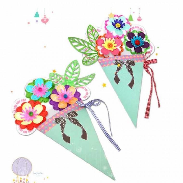 DIY꽃다발 [쏘잇]DIY입체꽃다발 카드(10명용)