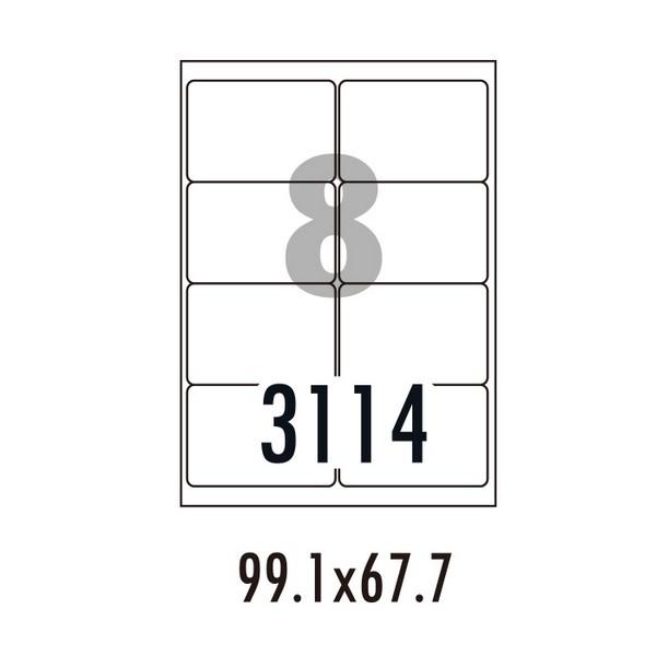 하이에코라벨 HES-3114 100매 8칸 폼텍