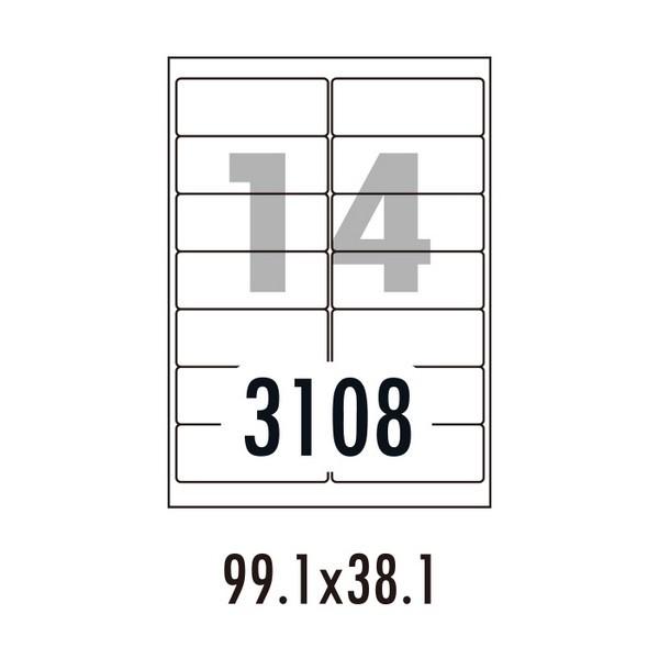 하이에코라벨 HES-3108 100매 14칸 폼텍