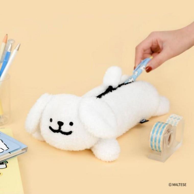 카카오프렌즈 몰티즈 부클 인형 필통 펜파우치