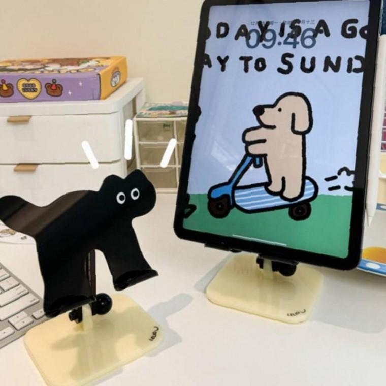 아크릴 고양이 균형잡힌 핸드폰 거치대 받침대 꽂이 홀더