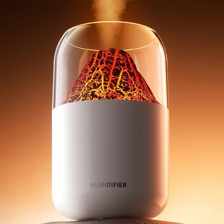 웰스온 볼케이노 USB 무드등 가습기 V2 250ml 화이트 휴대용가습기 가습기용품 탁상용가습기