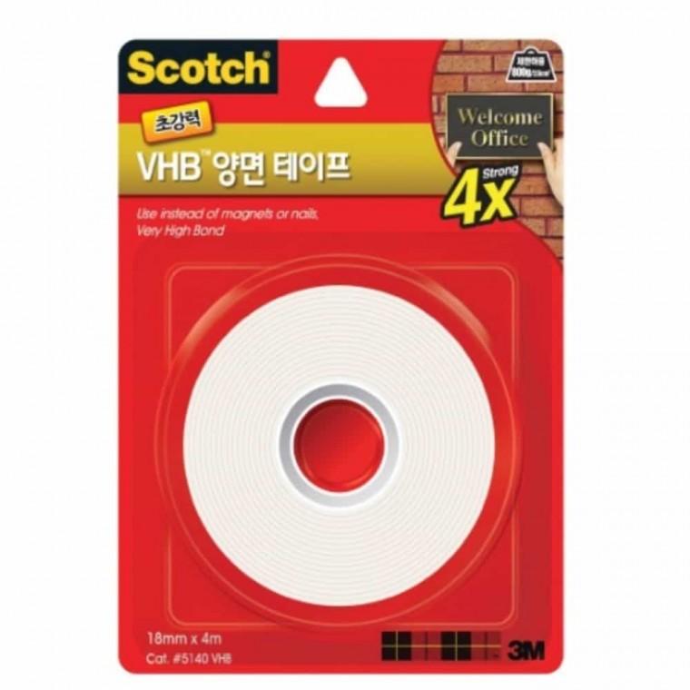 양면 테이프 18mm 초강력3M양면테이프 VHB양면테이프 접착력강한양면테이프
