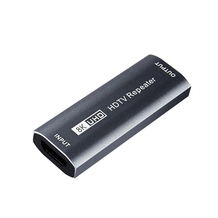젠더형 HDMI 2.0 리피터 UHD 8K 60Hz 신호증폭 연장젠더 최대 25M 고화질 지원 PC용