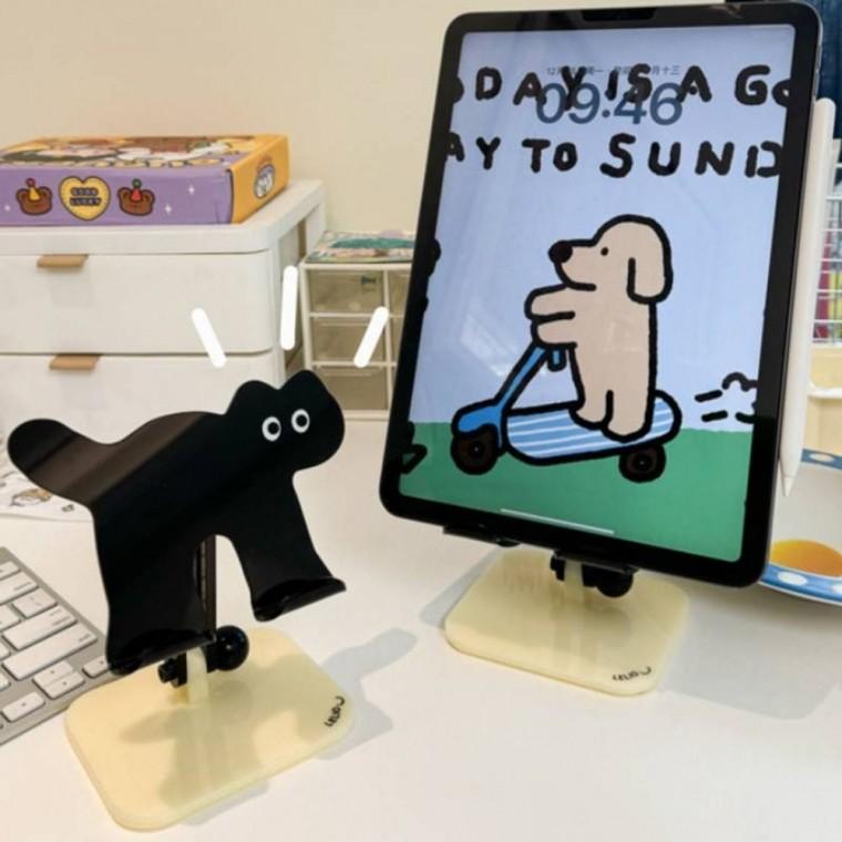 ST 아크릴 고양이 거치대 받침대 홀더 핸드폰 아이패드 꽂이