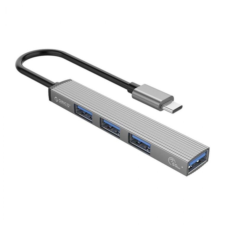 오리코 C타입 USB 허브 4포트 알루미늄 USB3.0 AH-13