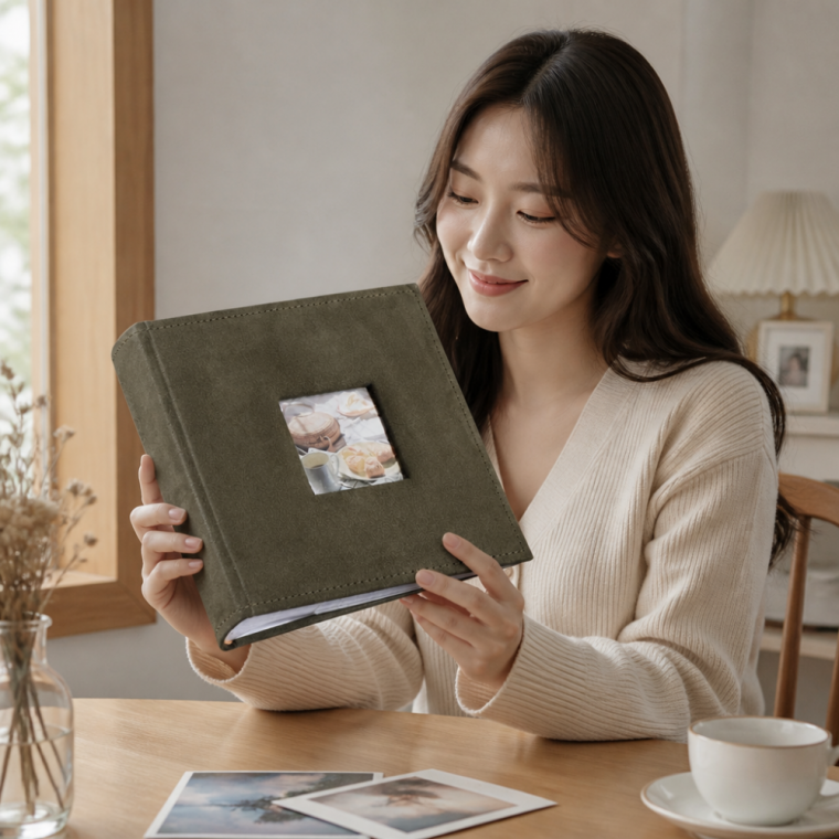 리브리움 포토앨범 대용량 사진첩 웨딩 커플 스크랩북 L