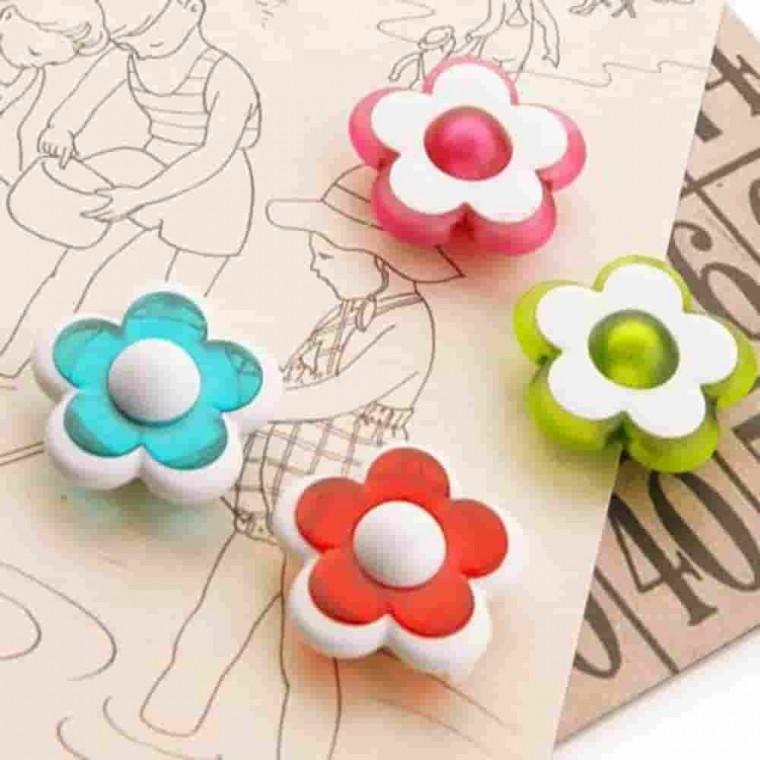 꽃 자석홀더 5포장20P 메모자석 마그네틱홀더 마그넷홀더 꽃자석 꽃모양자석