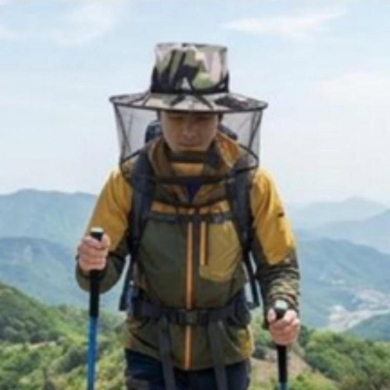 등산 캠핑 날파리 차단 망사 택티컬 모기장 방충망 모자