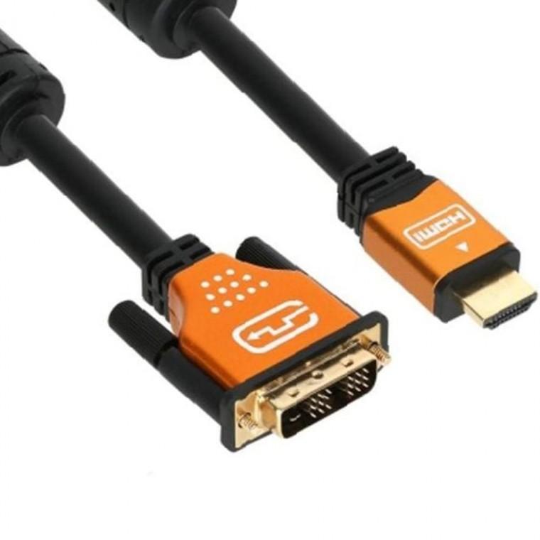 NETmate 편한 HDMI to DVI Gold Metal 케이블 1m