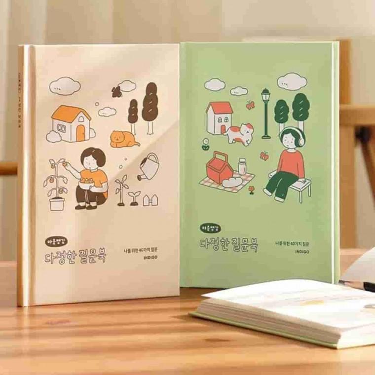 질문북 40가지 감사일기장 기록수첩 성인일기장