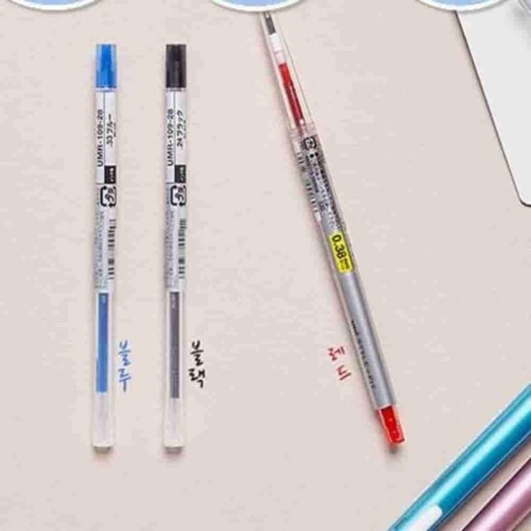 시그노 리필 0.38mm 10입 귀여운볼펜 일본볼펜 유니볼펜