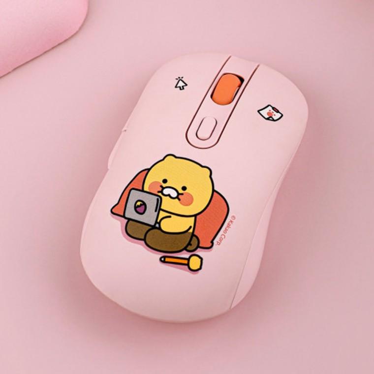 카카오프렌즈 춘식이 무소음 무선 마우스 열공춘식이