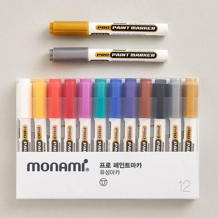 모나미 프로 페인트마카 12색
