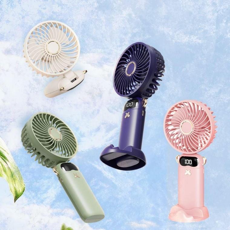 LED 목걸이핸 디선 풍기 휴대용 손풍기 손선풍기 6단조절