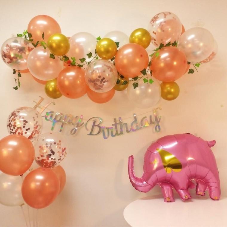 생일파티 풍선가랜드 돌 백일 생일이벤트 용품 세트 풍선 생일 용품 백일 칠순 세트 남편 파티