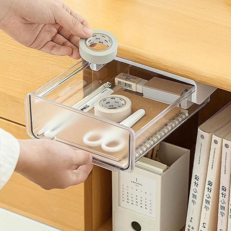 미니서랍 책상정리 부착식 데스크 수납오거나이저 오거나이저
