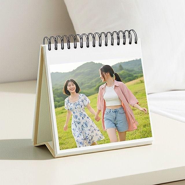 캘린더 사진앨범 접착식 사진첩만들기 미니포토북 접착보관 여행