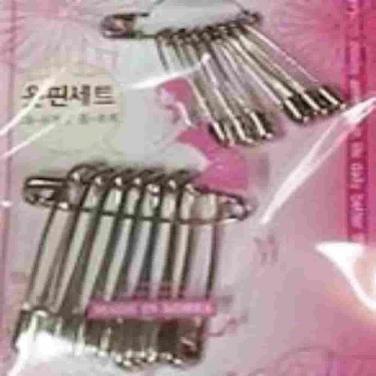 옷핀셋트 중대형 80P 옷부자재 재단용품 브로치핀 옷삔 수예용품