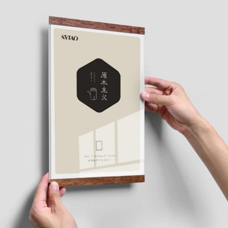 A4 부착용 꽂이판 아크릴 알림판 자석 게시판 월프레임 K4