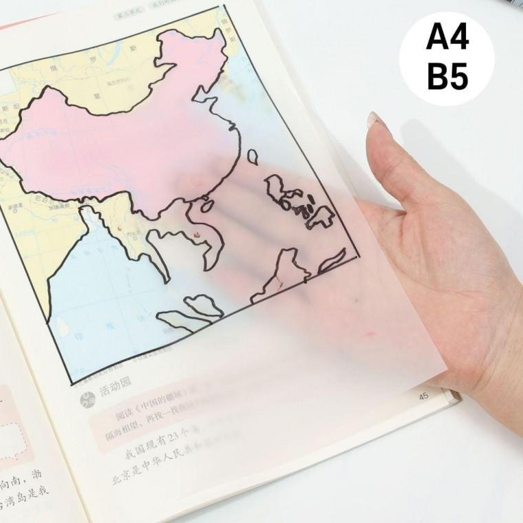 투명 메모지 대형 A4 B5 반투명 점착 포스트 잇