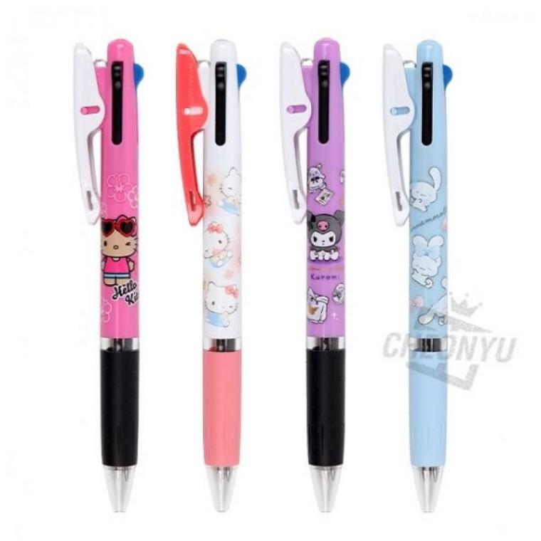 패턴 디자인 3색 볼펜 0.5mm 멀티펜