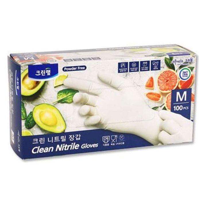 크린랩 니트릴장갑 일회용 요리 주방 위생 장갑 중
