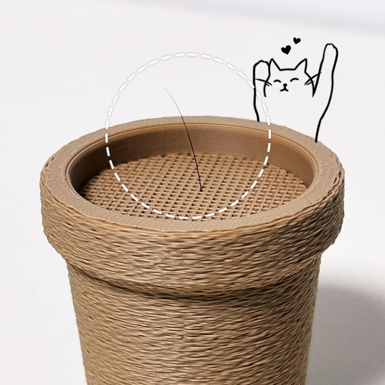 행운의 고양이 수염 화분 행운 보관 보관함 냥집사 반려묘 콧수염 수염통 꽂이 반려동물