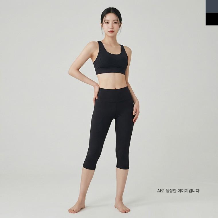 KAA 9011W 베이직 쫀쫀 7부 레깅스